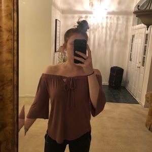 Off the shoulder shirt